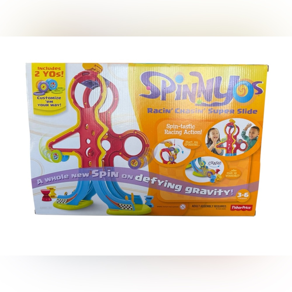 Fisher-Price Spinnyo’s Racing Chasing Super Slide Spiral Race Track - Picture 5 of 13
